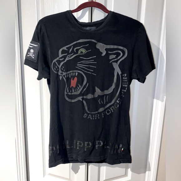 Philipp Plein Other - Philipp Plein Men Authentic Black Tshirt short sleeve embellishment logo Size S